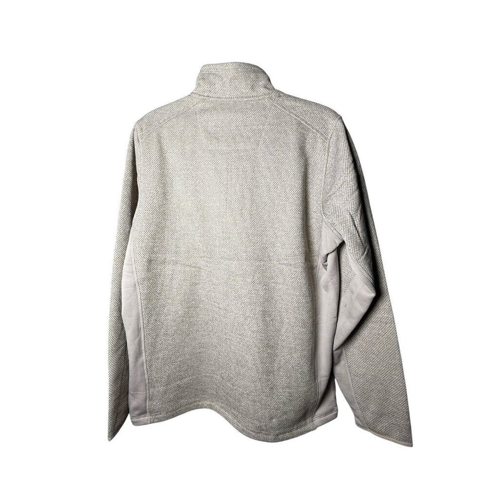 ANTIGUA PHILADELPHIA EAGLES MENS OATMEAL COURSE LONG SLEEVE QTR ZIP PULLOVER Med - Picture 2 of 9